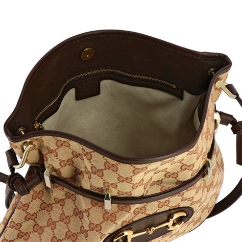 borsa gucci tessuto manico in pelle|Borse a tracolla da donna Gucci .